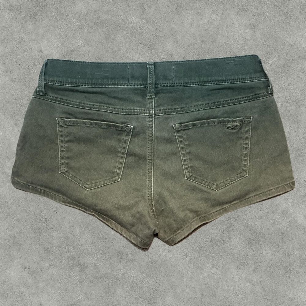 Hollister-co Women's Green and Khaki Shorts